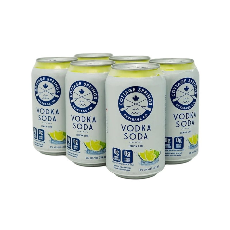 COTTAGE SPRINGS VODKA SODA LEMON LIME 355ML 6PK CAN @ Sage Hill [1009890] 2130 ml