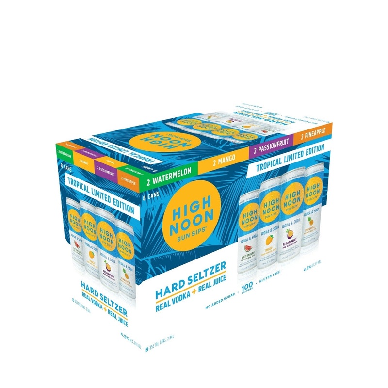High Noon Vodka Seltzer Tropical Mixed Pack 8pk 355ml Cans