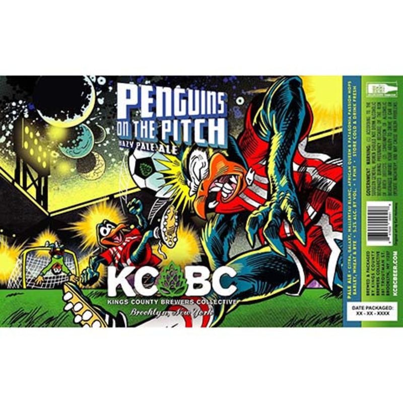 Kings County Brewers Collective Penguins on the Pitch Hazy Pale Ale 16OZ SINGLE CAN