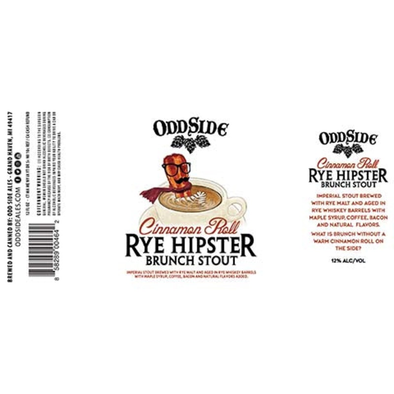 Odd Side Ales Cinnamon Roll Rye Hipster Brunch Stout 12OZ SINGLE CAN