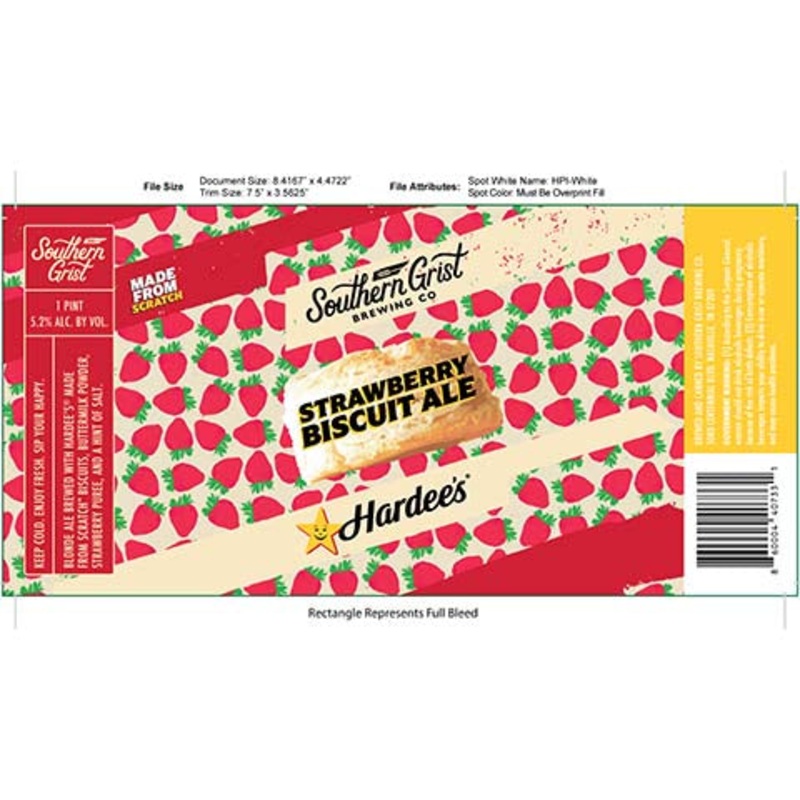 Southern Grist Strawberry Biscuit Ale 16OZ SINGLE CAN