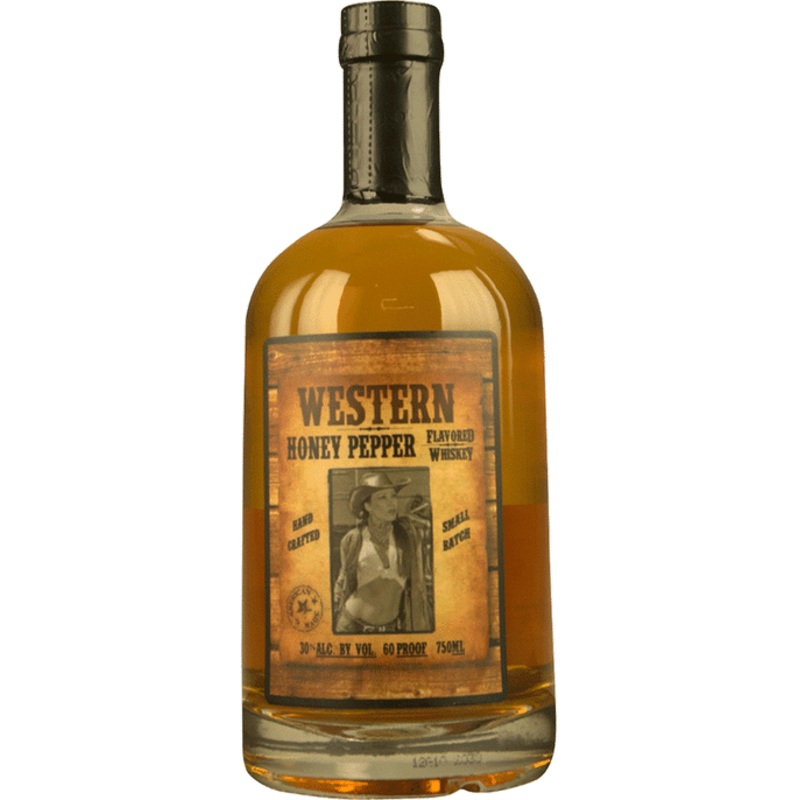 WESTERN HONEY PEPPER WHISKEY 750 ML