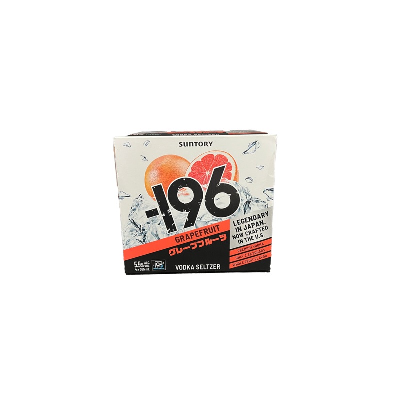 -196 Grapefruit Vodka Seltzer 4 Pack