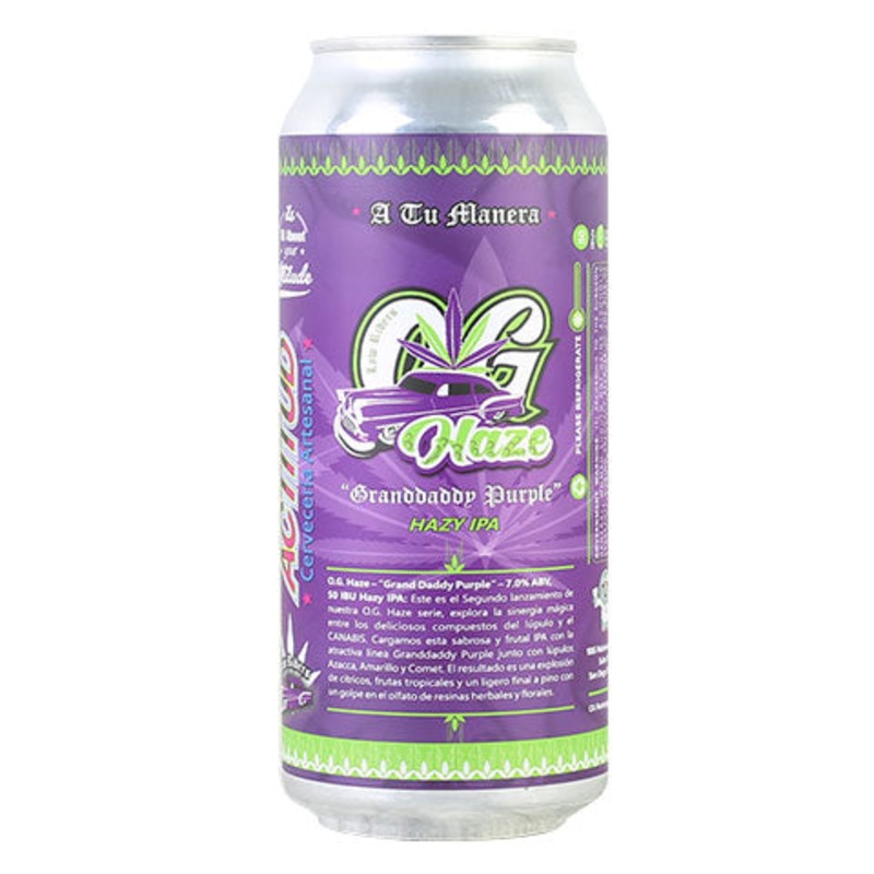 Attitude OG Haze: Granddaddy Purple Hazy IPA 16OZ SINGLE CAN