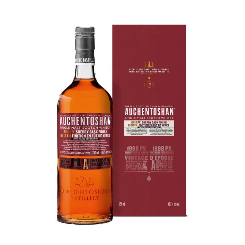 AUCHENTOSHAN PX CASK 1988 SINGLE MALT SCOTCH 750ML @ Lethbridge [1009643] 750 ml