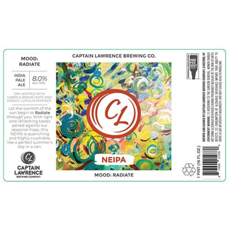 Captain Lawrence Mood: Radiate NEIPA 16OZ SINGLE CAN