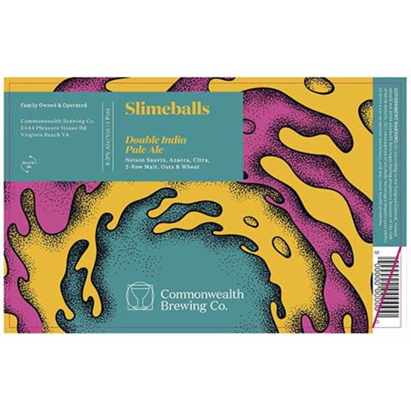 Commonwealth Slimeballs DIPA 16OZ SINGLE CAN