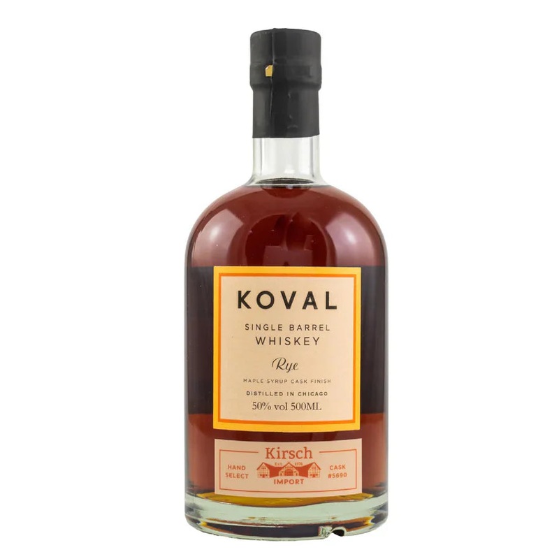 Koval Rye Whiskey Single Barrel Maple Syrup Cask Finish 100 750ML 750ML