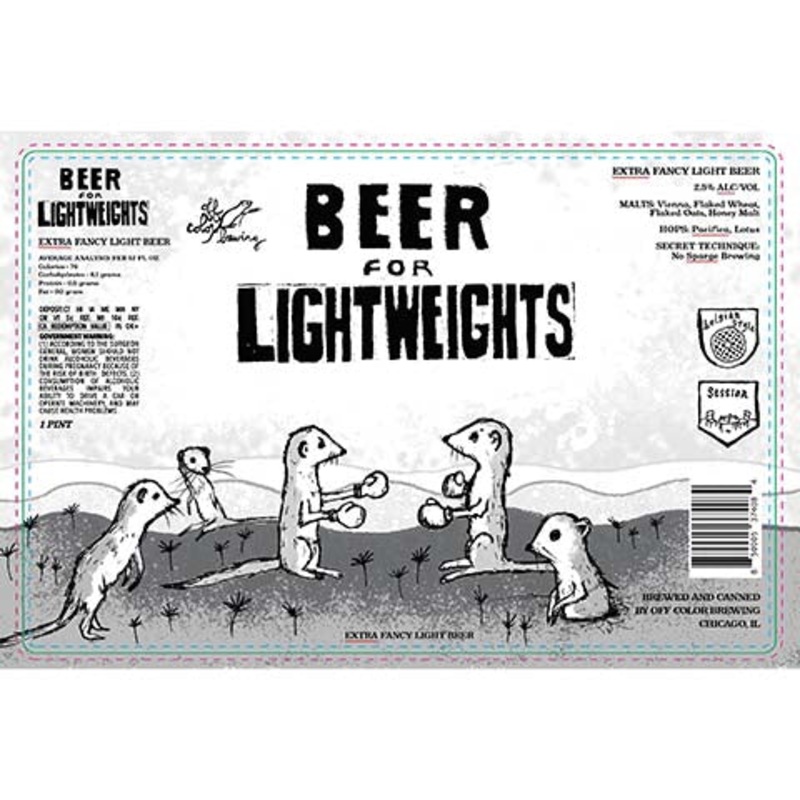 Off Color Beer For Lightweights 16OZ SINGLE CAN