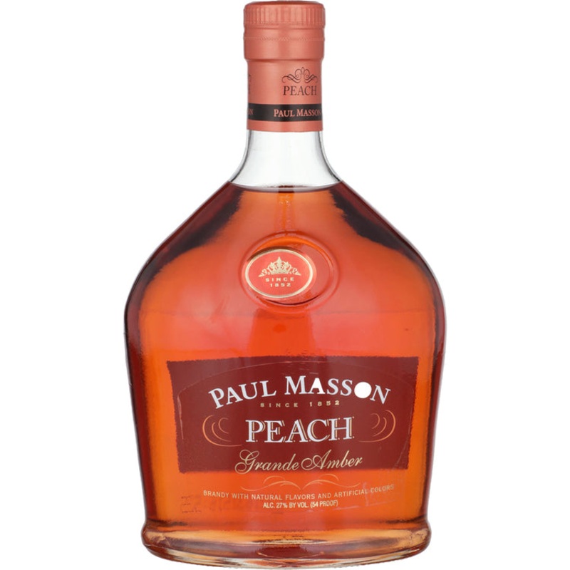 PAUL MASSON PEACH FLAVORED BRANDY GRANDE AMBER 54 750ML 750ML