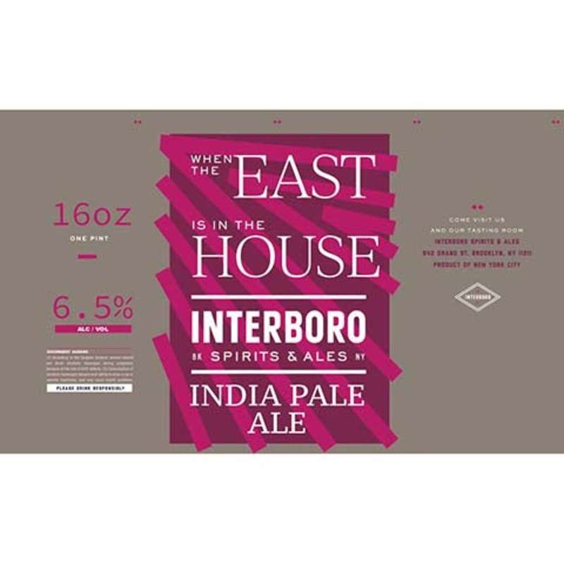 Interboro When The East Is In The House IPA 16OZ SINGLE CAN