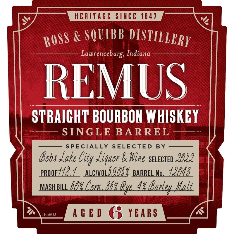 Remus Single Barrel Straight Bourbon Whiskey – Aged 6 Years