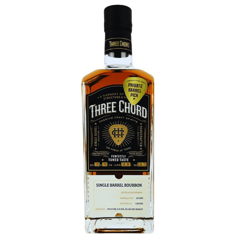 THREE CHORD SINGLE BARREL BOURBON WB1 750ML @ Township [1044794] 750 ml