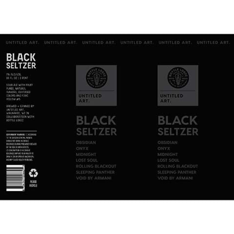 Untitled Art Black Seltzer 16OZ SINGLE CAN