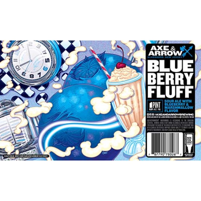Axe & Arrow Blueberry Fluff Sour 16OZ SINGLE CAN