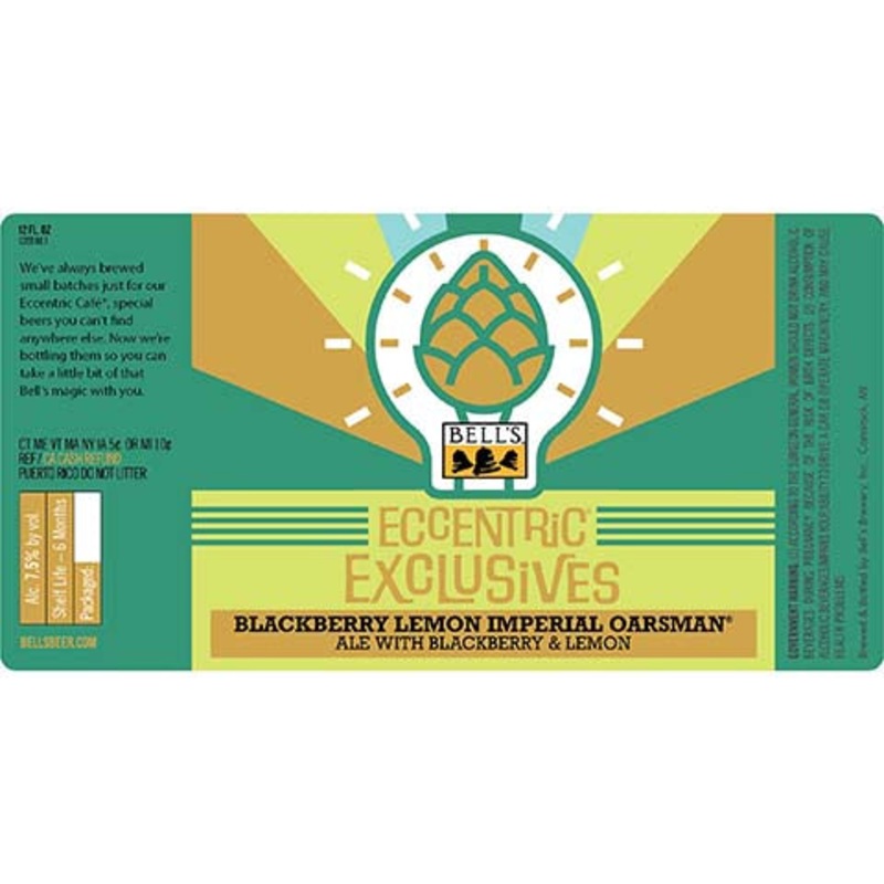 Bell’s Eccentric Exclusives Blackberry Lemon Imperial Oarsman 12OZ SINGLE BTL