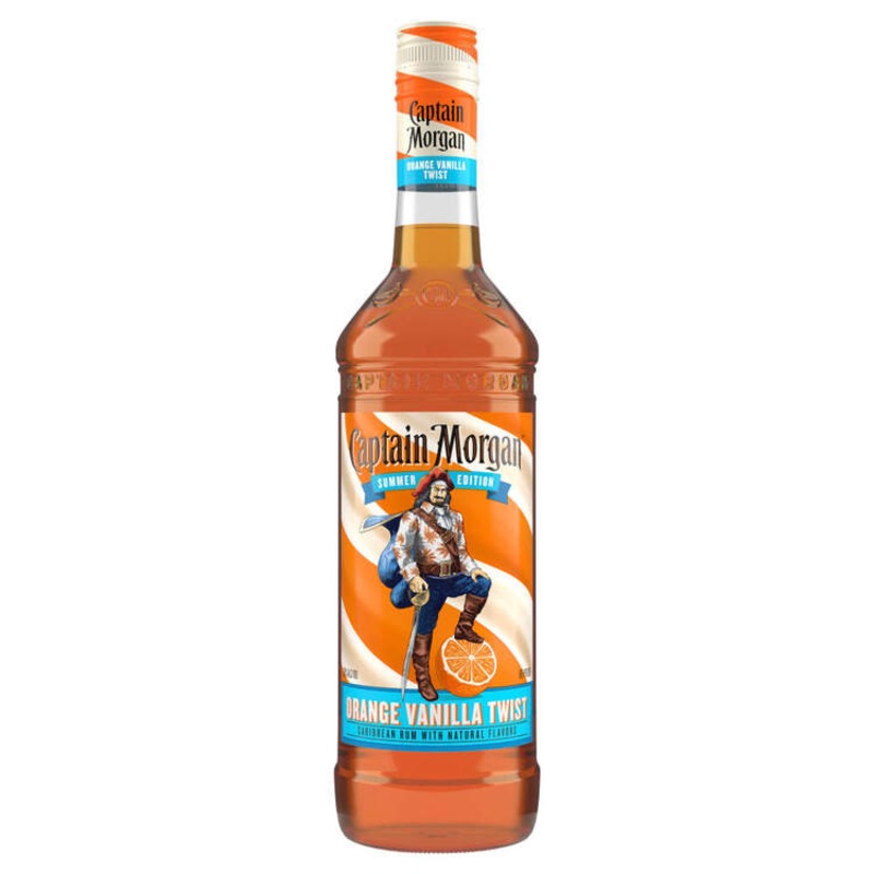 CAPTAIN MORGAN ORANGE VANILLA TWIST FLAVORED RUM SUMMER EDITION 70 750ML 750ML