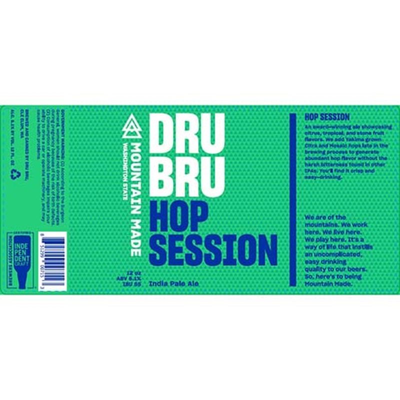 Dru Bru Hop Session IPA 12OZ SINGLE CAN