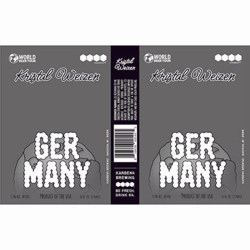 Karben4 Kristal Weizen Germany 16OZ SINGLE CAN