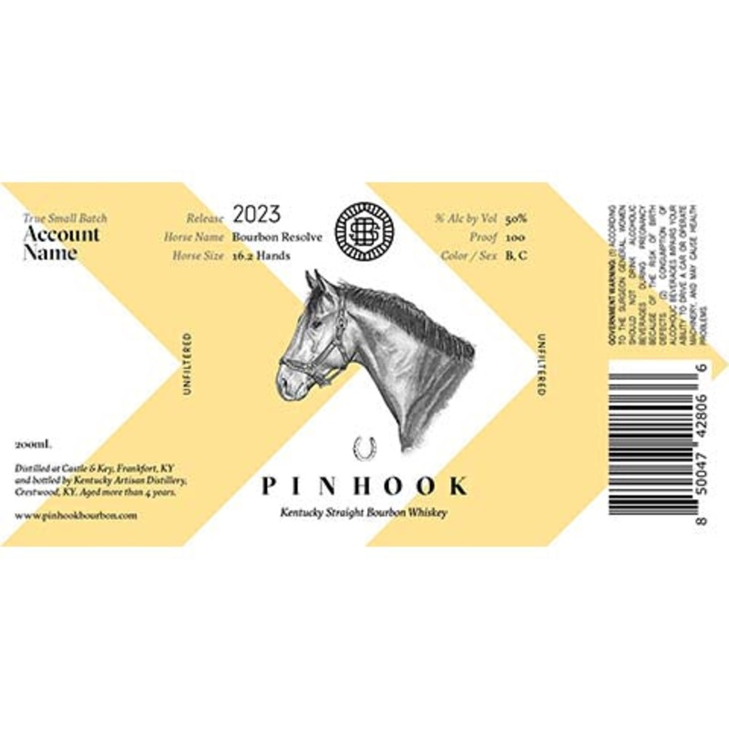 Pinhook True Small Batch Straight Bourbon Whiskey 750ML BTL