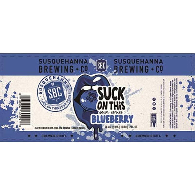 Susquehanna Suck On This Sour Series Blueberry 12OZ SINGLE BTL