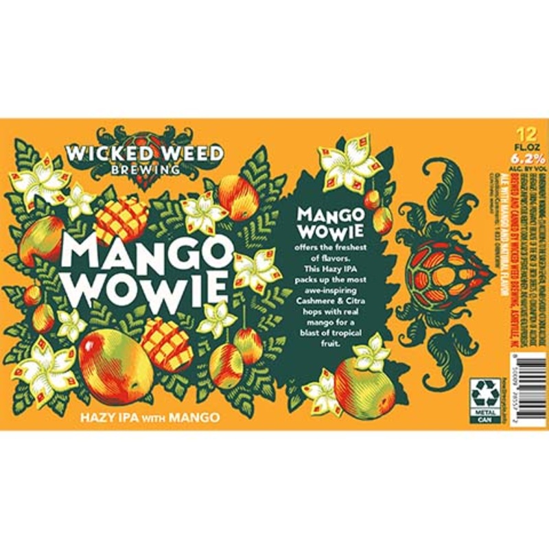 Wicked Weed Mango Wowie Hazy IPA 12OZ SINGLE CAN