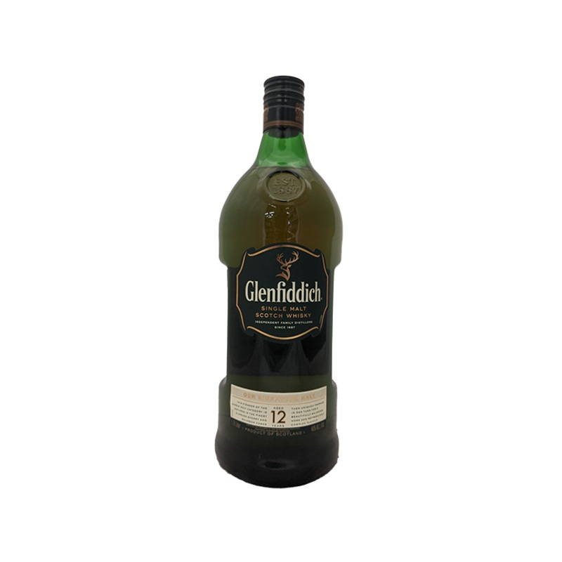 Glenfiddich 12 Year Single Malt Scotch 1.75L