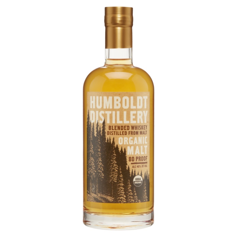 HUMBOLDT DISTILLERY BLENDED WHISKEY DISTILLED FROM ORGANIC MALT 80 750ML 750ML