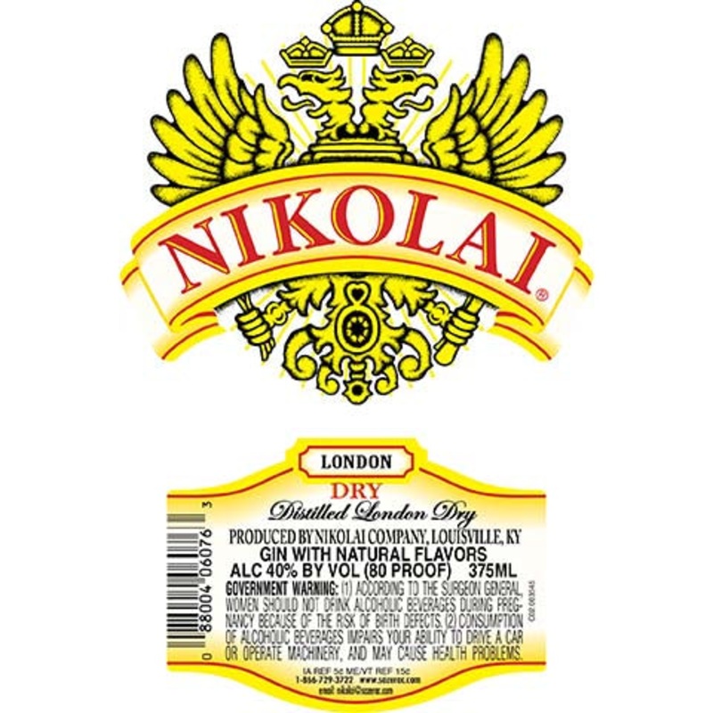 Nikolai Dry Gin 375ML BTL