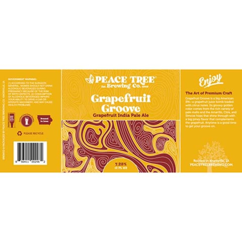 Peace Tree Grapefruit Groove IPA 12OZ SINGLE CAN