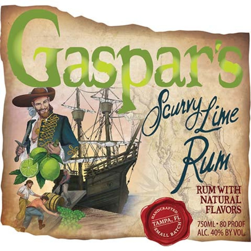 Tampa Bay Gaspar’s Scurvy Lime Rum 750ML BTL