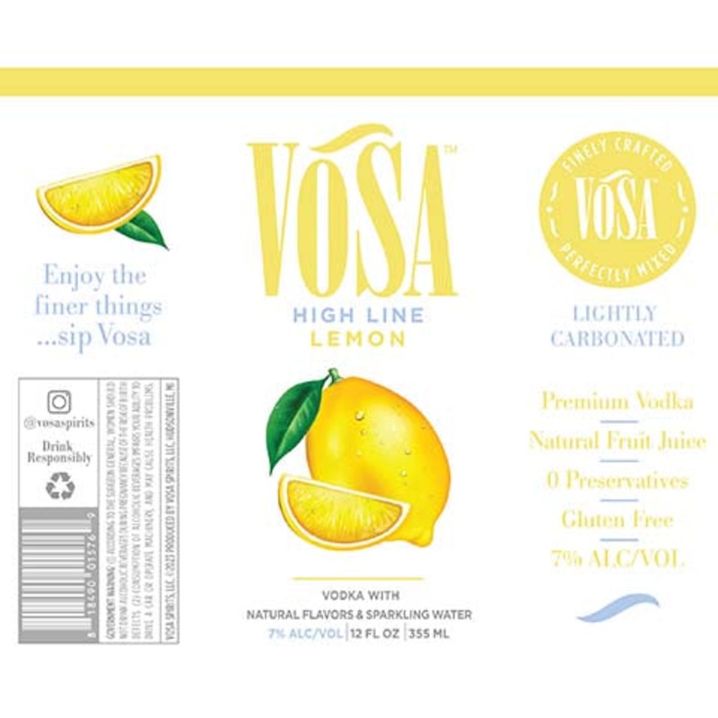 Vosa High Line Lemon 12OZ SINGLE CAN