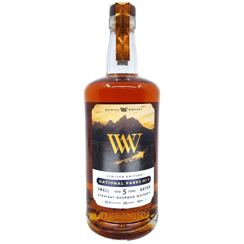 Wyoming Whiskey National Parks No. 3 Small Batch 5 Year Old Straight Bourbon Whiskey 750ML BTL