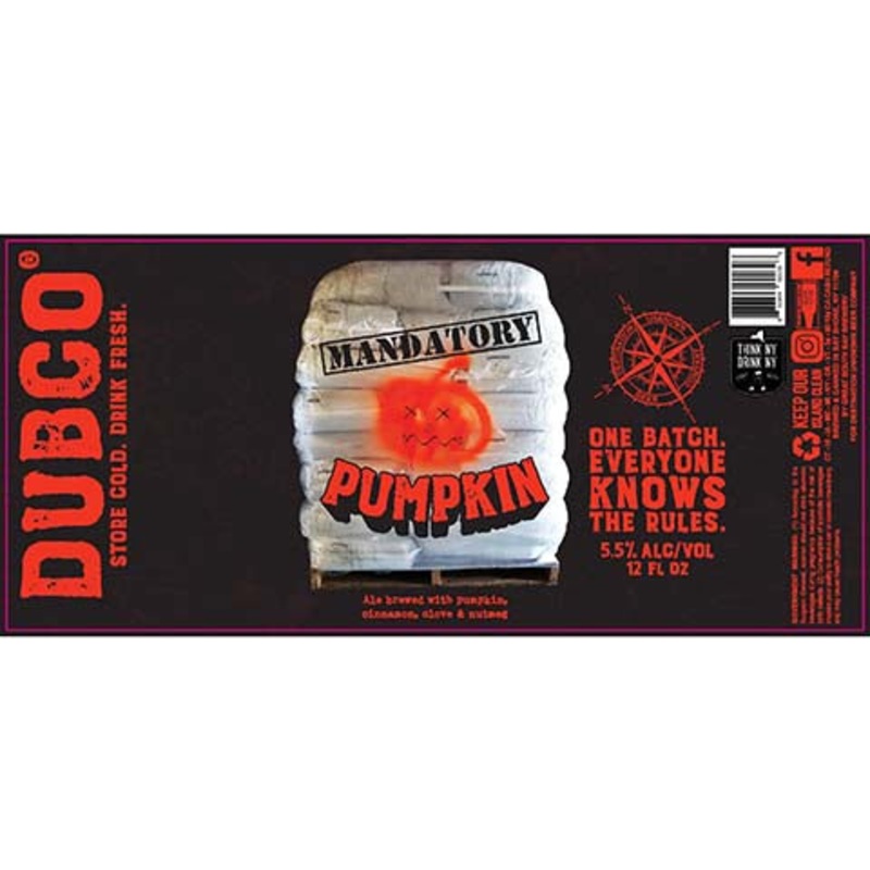 Destination Unknown Mandatory Pumpkin Ale 12OZ SINGLE CAN