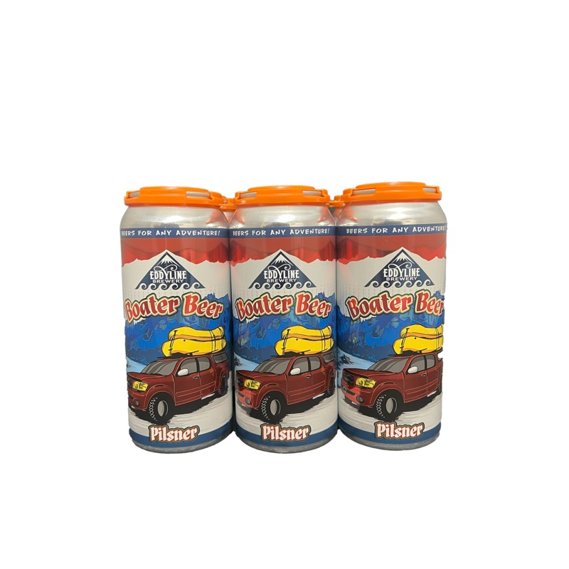 Eddyline Boater Beer Pilsner 6 Pack Cans