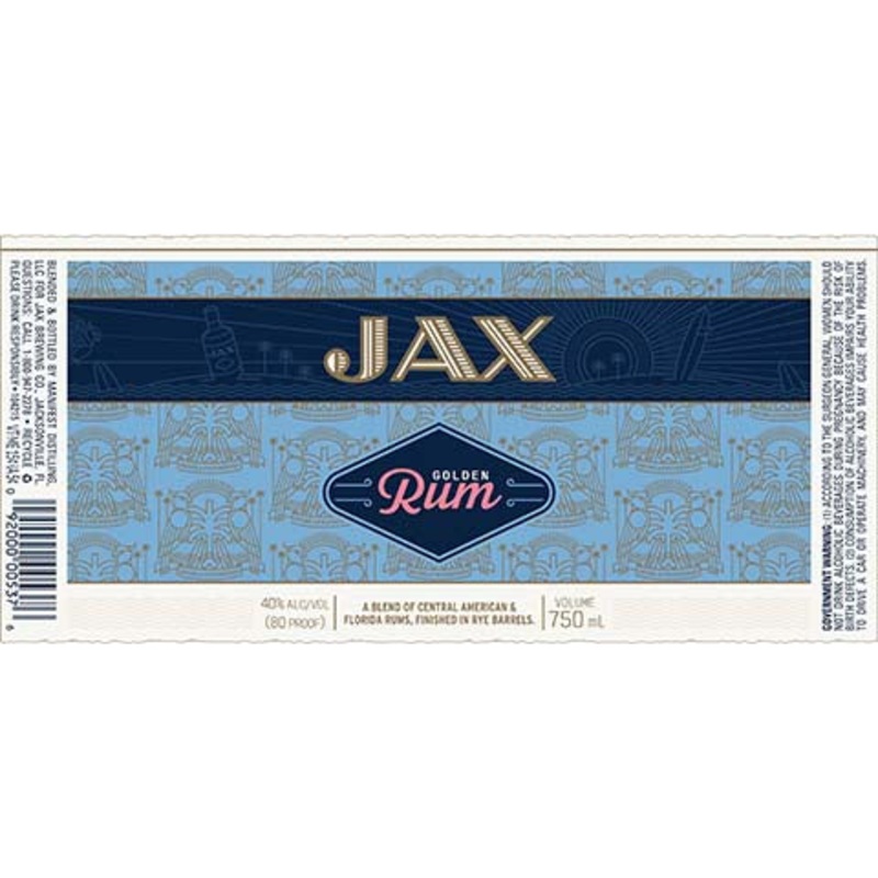 Manifest Jax Golden Rum 750ML BTL