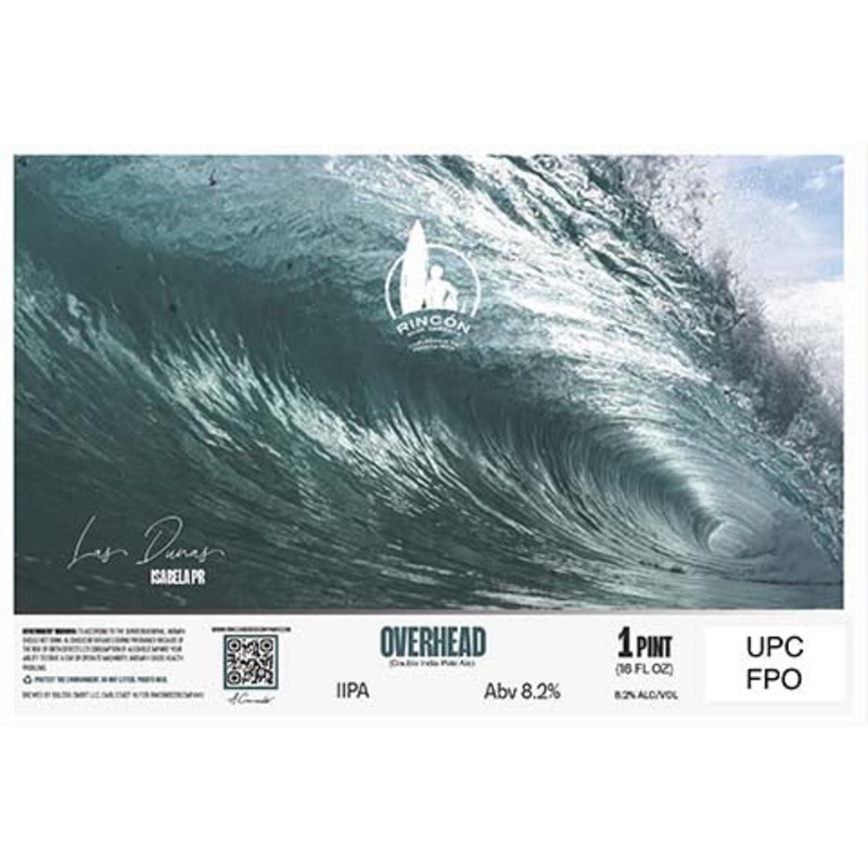 Rincon Overhead DIPA 16OZ SINGLE CAN