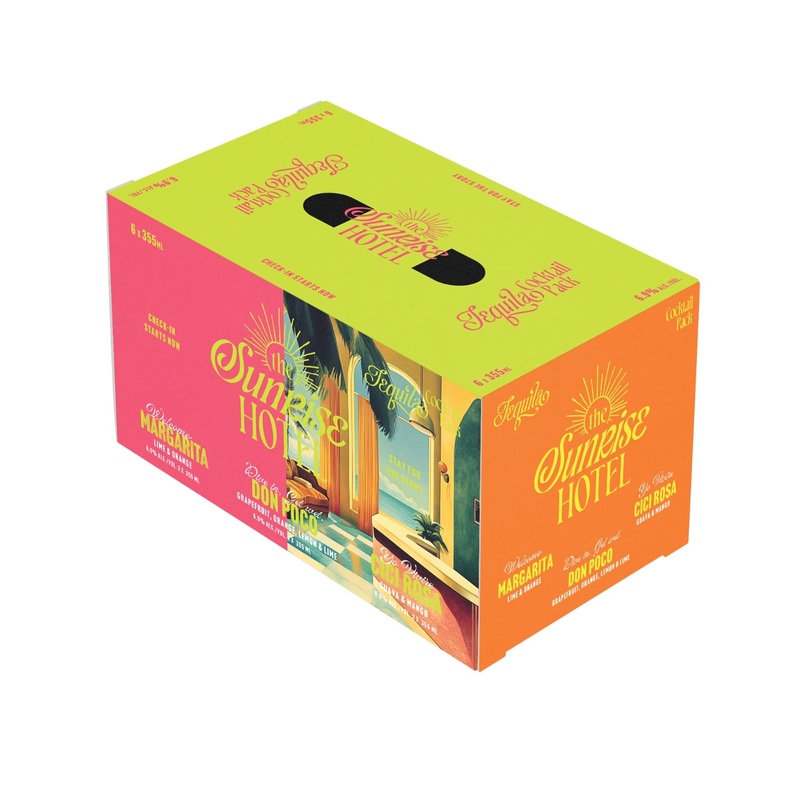 SUNRISE HOTEL TEQUILA COCKTAIL PACK 355ML 6PK CAN @ Kelowna [1056881] 2130 ml