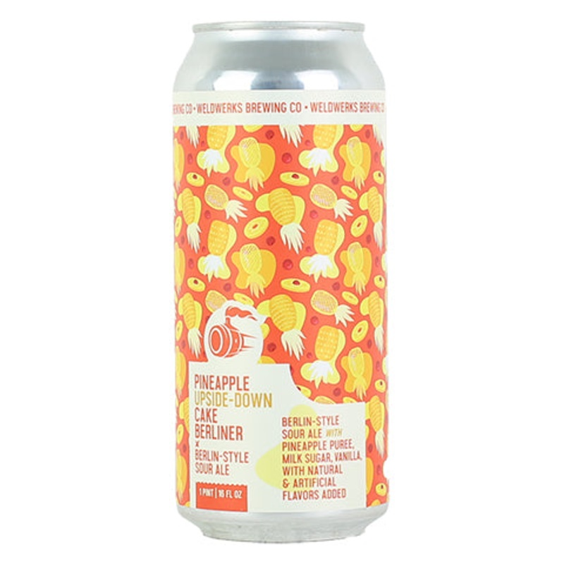 Weldwerks Pineapple Upside-Down Cake Berliner Sour Ale 16OZ SINGLE CAN