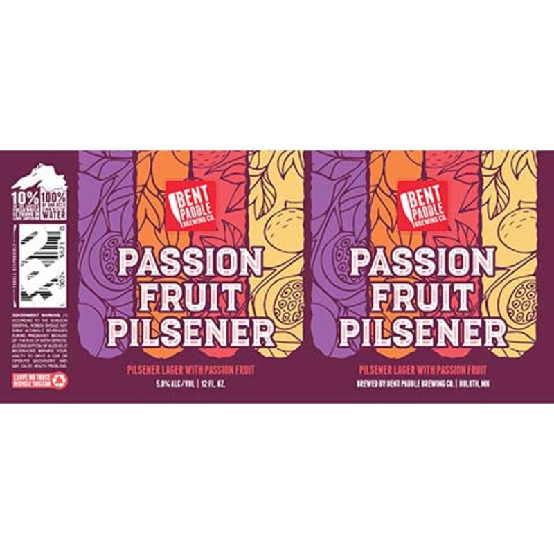 Bent Paddle Passion Fruit Pilsener Lager 12OZ SINGLE CAN