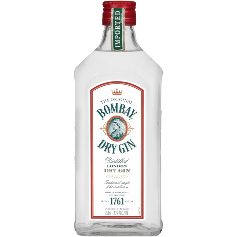 BOMBAY LONDON DRY GIN 86 750ML 750ML