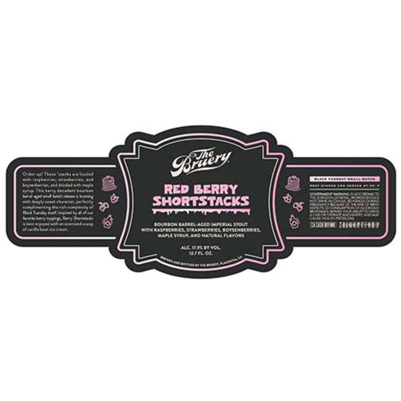 Bruery Red Berry Shortstacks Imperial Stout 375ML BTL