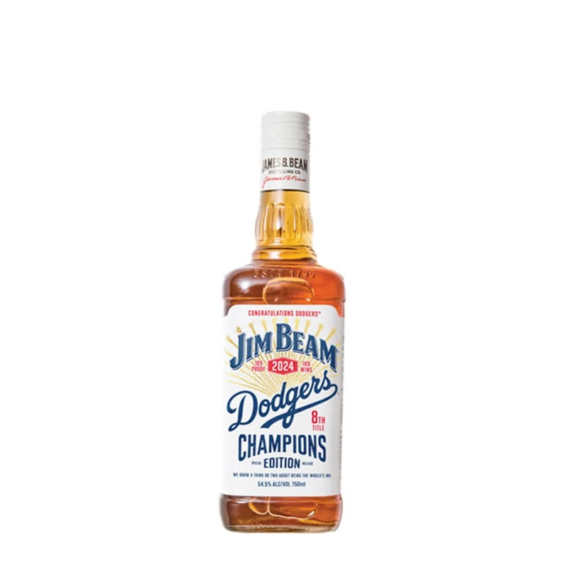 Jim Beam Dodgers 8th Title Champions Edition Bourbon Whiskey 750mL