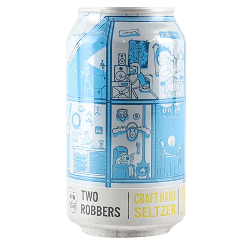 Two Robbers Pineapple Ginger Seltzer 12OZ SINGLE CAN