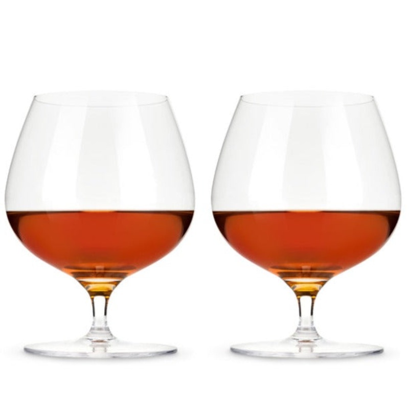 Wingback Brandy Glasses
