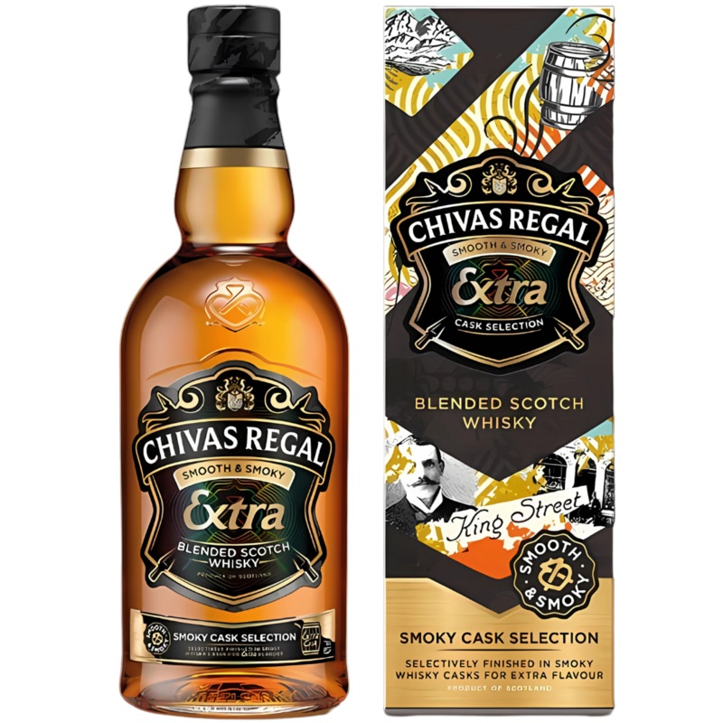 Chivas Regal Extra Smooth & Smoky Blended Scotch Whisky Smoky Cask Selection