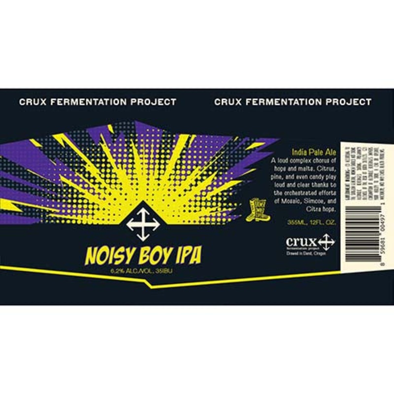 Crux Noisy Boy IPA 12OZ SINGLE CAN