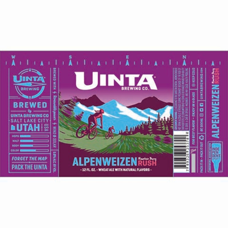 Uinta alpenweizen Mountain Berry Rush Wheat Ale 12OZ SINGLE CAN