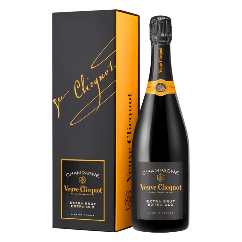 VEUVE CLICQUOT CHAMPAGNE EXTRA BRUT EXTRA OLD 3 W/ GIFT BOX 750ML 750ML