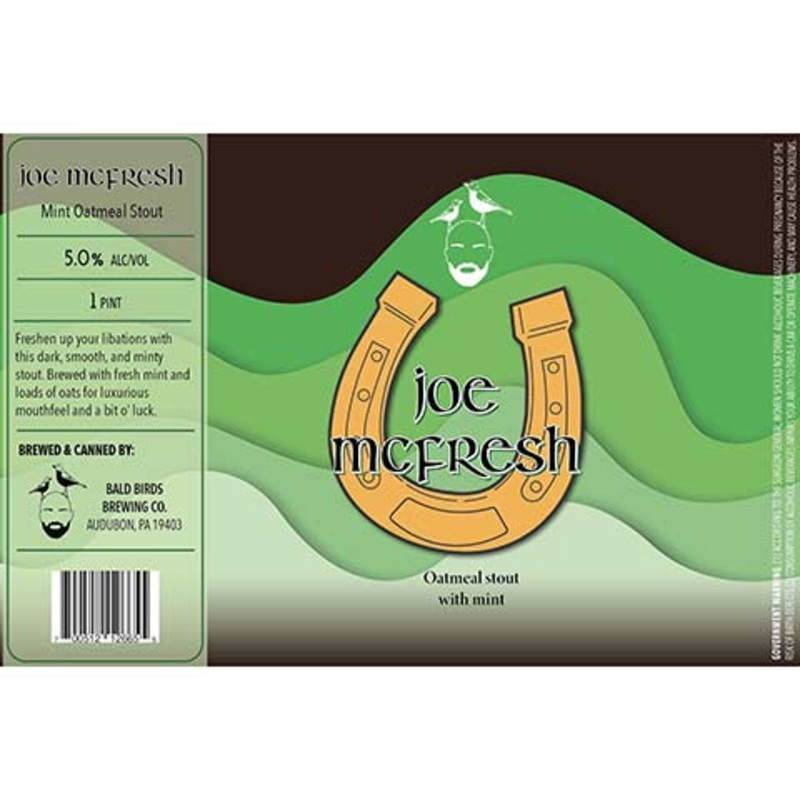 Bald Birds Joe Mcfresh Oatmeal Stout 16OZ SINGLE CAN